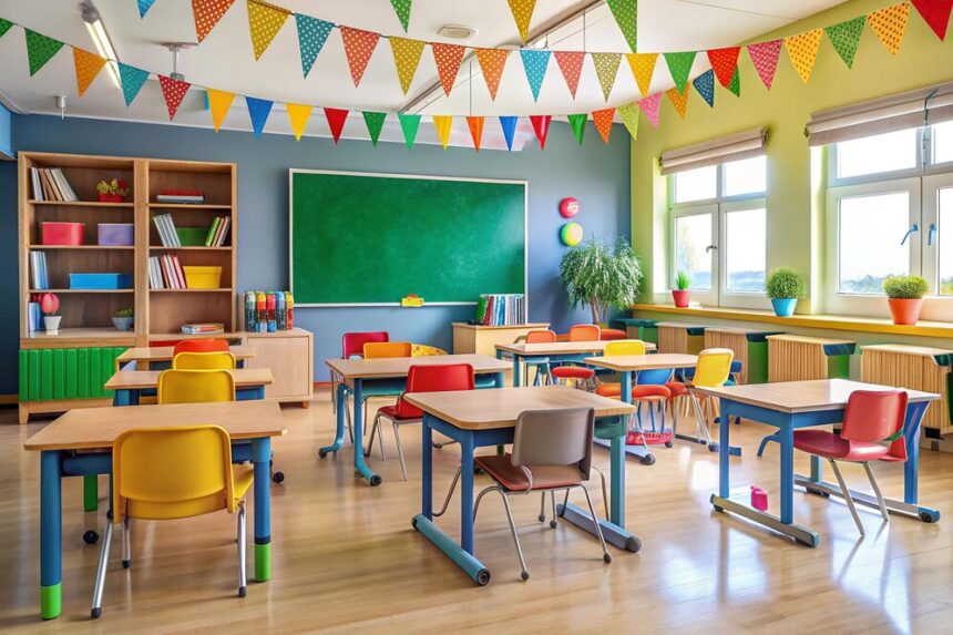classroom-with-sign-that-says-welcome-welcome-school_1174912-4589 Kindergarten Now Has a New Look!